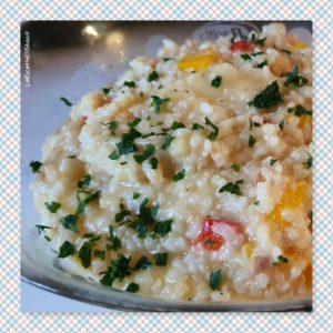 Risotto peperoni e tonno